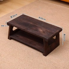 낙원굿즈 차상 미니 트레이 원목 찻상 커피 다용도, 1개, 견고한 나무 접이식-소형 60cm 길이