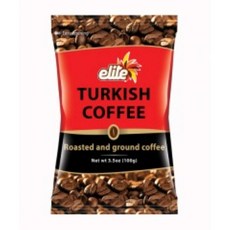 엘리트 그라운드 블랙 터키 커피 코셔 이스라엘 맛있는 100 Elite Ground Black Turkish Coffee KOSHER Israel Tasty 100gr Aroma, Elite 그라운드 블랙 터키식 커피 코셔 이스라엘 테, 99g, 1개