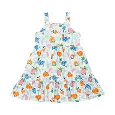 [게스키즈/여름원피스] 쉬원한 바캉스룩끈달이 프릴 과일 원피스/G34DAO060/ NC강서점