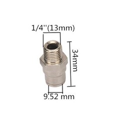 High Pressure Brass 38 Interface Slip Lock Quick Connector Tee Elbow Straight Joint With Nozzles Sea, 1개