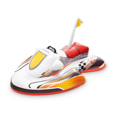 可愛藍色虎鯨造型充氣泳圈，兒童游泳圈，安全無毒材質，輕巧易攜帶，夏日玩水必備, 飛艇款, 1個