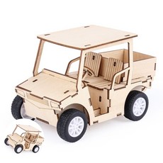 [구마누] 만들기재료 모형만들기 피규어 프라모델 풀백카 골프 카트