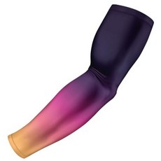 B-Driven Sports Pro-Fit 야구 농구 축구용 압박 암 슬리브 - 근육 긴장 타박상 감소 - 운동 남성 여성 청소년 아동용 - 자폐증 XXXXS (Y, 옴브레 | 옐로우, 핑크, 퍼플, XXX-Small | Youth Standard