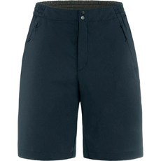Fjallraven 女款 High Coast Shade 短褲，快乾透氣，抗紫外線，海灘短褲, 暗深藍,EU 38