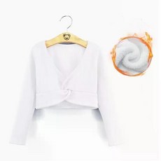 여아 주니어 발레복 볼레로 슈러그 키즈 드레스 발레 어린이 긴팔 가디건