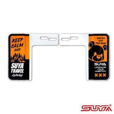 SUYA 美式牌照框 車牌框 兩組以上有優惠(6碼/7碼汽車牌照皆可使用), B 熊出沒探險-橘, 1個