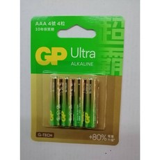 GP 超霸 特強鹼性電池 Ultra ALKALINE 1號/2號/3號/9V 1入 2入 4入 6入 8入, 1個, 4號4入