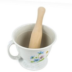 도자기신손잡이절구(소)115x80mm/마늘 유이식 다지기 야채 채소, 1개