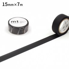 莫莫日貨 新裝上市 日本原裝進口 mt 素色系列 和紙膠帶 純黑 MT01P207R, 1個