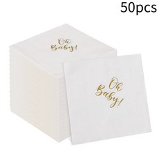 샤워 냅킨 디저트 테이블용 골드 프린트 파티 생일 축하, 1개, 1개, 2. 50pcs
