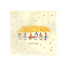 aloe-home 自黏布 萬用包裝布, 1個, 雨傘娃娃【50*50cm】