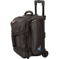 Ebonite Transport II 拉桿式雙球保齡球袋 - 美國進口, 黑色, 1個