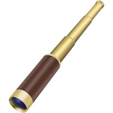 어린이 및 성인용 해적 단안 망원경 휴대용 접이식 황동 망원경 25배 30배 확대 가능 크루즈 여행 관찰 게임 하이킹 사냥 기타, 단안경