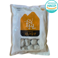 강원도 저속노화 쫀득한 생감자떡 렌틸콩 국산팥 저당간식 냉동 감자송편 감자떡, 1.2kg, 1개