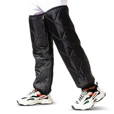 1 쌍 겨울 보호대 오토바이 자전거 슬리브 따뜻한 방풍 다리 워머 레그 패드 무릎, 1 PAIR BLA