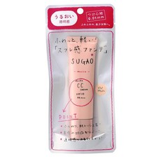 SUGAO Air Fit CC霜 SPF23 PA 柔滑保濕, 1個, 01明亮膚色, 明亮膚色