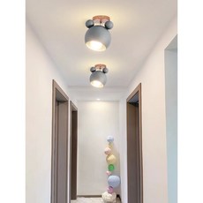華燈惠 吸頂燈壁燈 簡約北歐燈具 馬卡龍創意個性玄關入戶陽台門廳走廊過道燈, 灰, 灰色