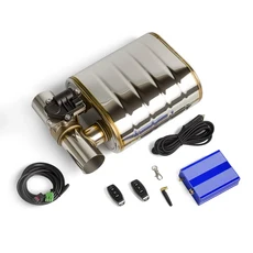 범용 2/2.5 인치 배기 머플러 단일 입구 T 유형 펌프 컷 아웃 밸브 제어 세트 NEW, [01] 63MM  Control