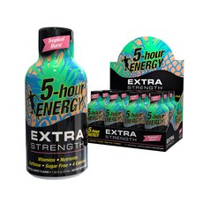 5-아워 에너지 샷 엑스트라 스트렝스 트로피컬 버스트 5-hour ENERGY shot Extra Strength Tropical Burst 1.93 Ounce 12, 23.16, 73.33g, 1개, Tropical Bu, 855ml