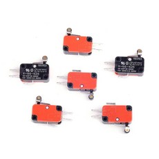 SPDT V-155-1C25 마이크로 리미트 스위치 쇼트 힌지 롤러 레버 암 6팩 CYT1081, 단일