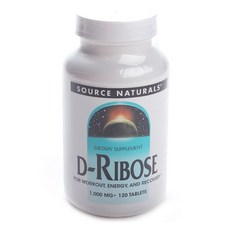 SOURCE NATURALS D-核糖錠 1000mg, 120 件, 1個