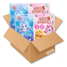 프린세스 캐치티니핑 한입 딸기 크리스피롤 40g + 캐치티니핑 젤리 50g 세트, 1세트, 90g, 한입 딸기 크리스피롤+소다젤리