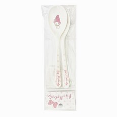 【三麗鷗正版】台灣製兒童湯匙長湯匙 KITTY 美樂蒂 蛋黃哥, My Melody 美樂蒂, 1個