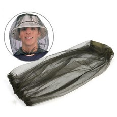 야외 활동 머리 얼굴 보호 방충 망사 모자 등산 낚시 캠핑 농작업 벌레 모기, 1개