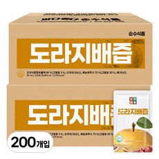 순수식품 도라지배즙 실속형, 80ml, 200개