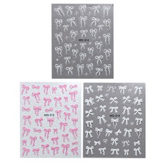 바이유즈 발레코어 리본 네일스티커 3종, 1개, 일반