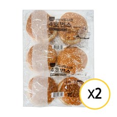 삼립 냉동 고소한 4호번스 햄버거빵, 300g, 2개