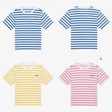 노스페이스 키즈 NT7UR01 글랜 스트라이프 반팔 라운드 티 NT7UR01-BONN 20251016