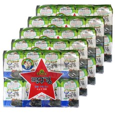 해동 짱구김 도시락김 80봉(16봉*5개), 64g, 5개