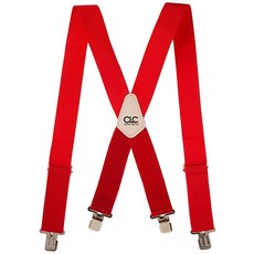 CLC Custom Leathercraft 110RED 튼튼한 작업용 멜빵 신축성 있는 스트랩 프리 사이즈 레드