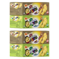 윈윈푸드 포테이토 크리스프 스낵 바베큐맛 50p + 사워크림맛 50p, 2kg, 2세트