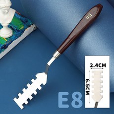 美術刮刀 顏料調色工具, 1個, 異形刮刀【8號】