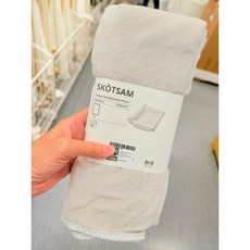 IKEA SKÖTSAM 充氣式嬰兒護墊80x53公分 附發票, 1個, SKÖTSAM淺灰色布套 83x55公分