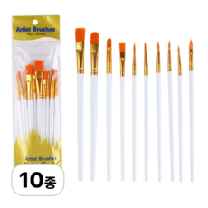 로멀리 유화 아크릴 붓 수채화, 1세트, 10종