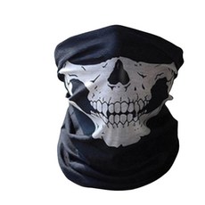 남성용 얇은 넥워머 특이한 디자인 스켈레톤 라이더마스크, 화이트(a), 1개