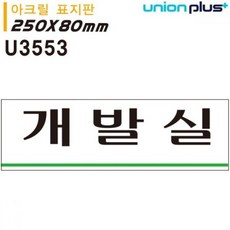 [엠유종합상사] 문팻말 문안내판 방문문패 표지판 아크릴 개발실 250x80mm