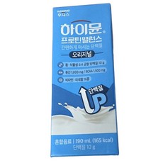 일동후디스 하이뮨 산양유 마시는 단백질 프로틴 음료, 190ml, 6개