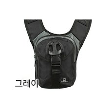 자전거출사 소지품수납 라이딩 허리백 소지품가방 세컨백 핸즈프리 편한착용 스템장착, 1개, 그레이