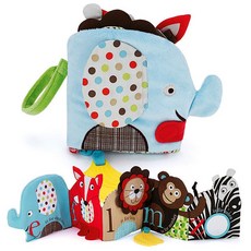 美國skp大樹布書 嬰兒床掛布書 寶寶智能發育彩色立體布書, 大象