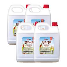 샘표 합성향없는 대용량/업소용/말통 양조식초 5L 4개