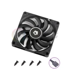 컴퓨터 CPU 쿨러 선풍기 8010 울트라 슬림 씬 PWM 온도 제어 PC 가비넷 냉각 흑백 드롭쉽, 01 기타, 01 RGB 없음, 02 Black