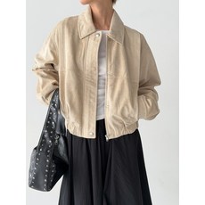 THE GREEN LAB FAUX 벨벳 스웨이드 블루종 쟈켓 [아이보리] 235466