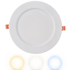LED 매입등 150mm(6인치) 200mm(7인치)겸용 30W 방습 플리커프리 삼색변환 다운라이트 욕실, 1개