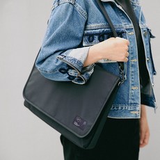 베누스 리사이클 노트북 맥북 파우치 가방 LG그램 15인치 16인치, 1개, 블랙