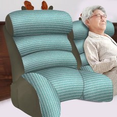 등쿠션 삼각 침대베개 헤드 롱베개 소파 등받이 좌식, 1개, AS. KNew 2nd Generation. 진한 녹색