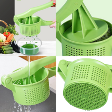 만능 야채 수동 짤순이 주방용 음식 오이지 오이 나물 두부 채소 짜기 식품 미니 탈수기, 간편 수동 야채 짤순이, 1개